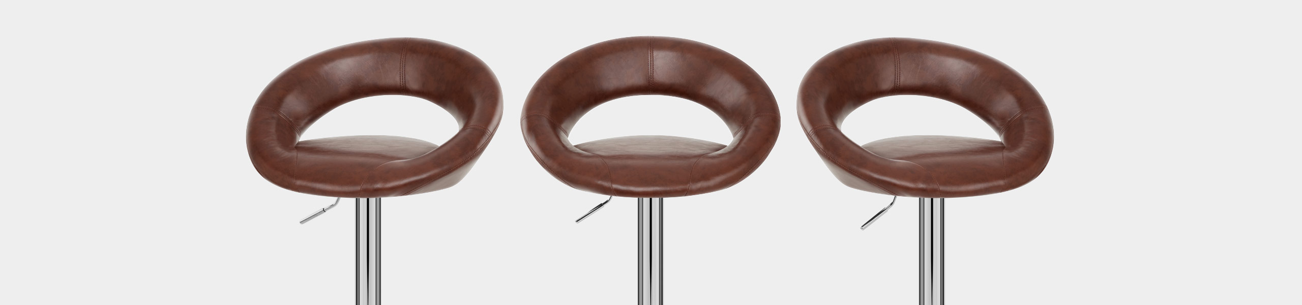 Padded Sphere Bar Stool Antique Brown Video Banner
