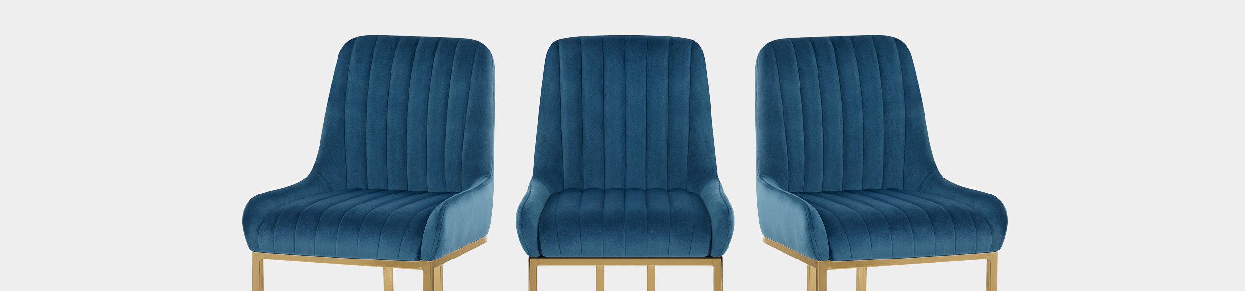 Paget Chair Blue Velvet Video Banner