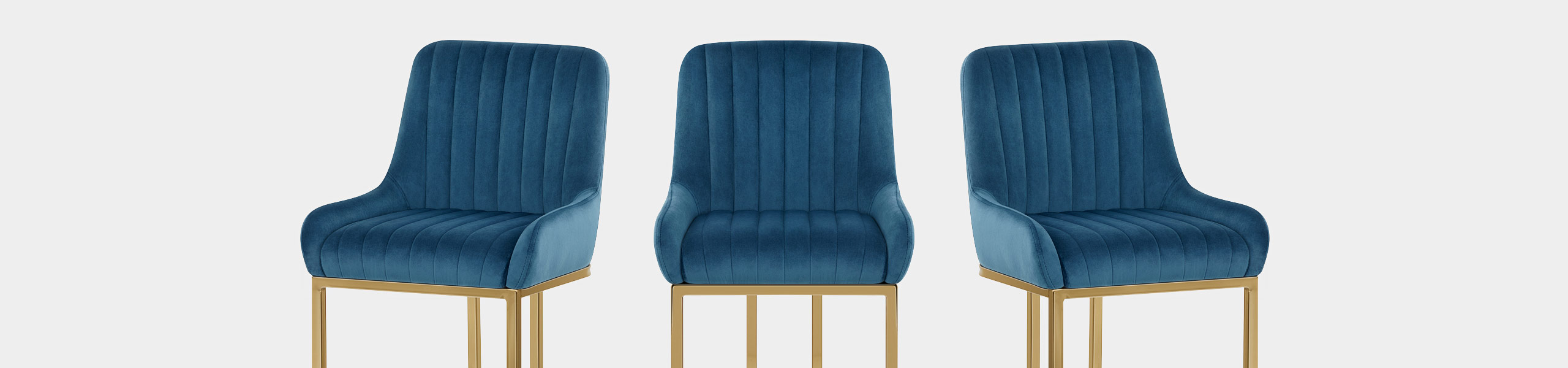 Paget Bar Stool Blue Velvet Video Banner