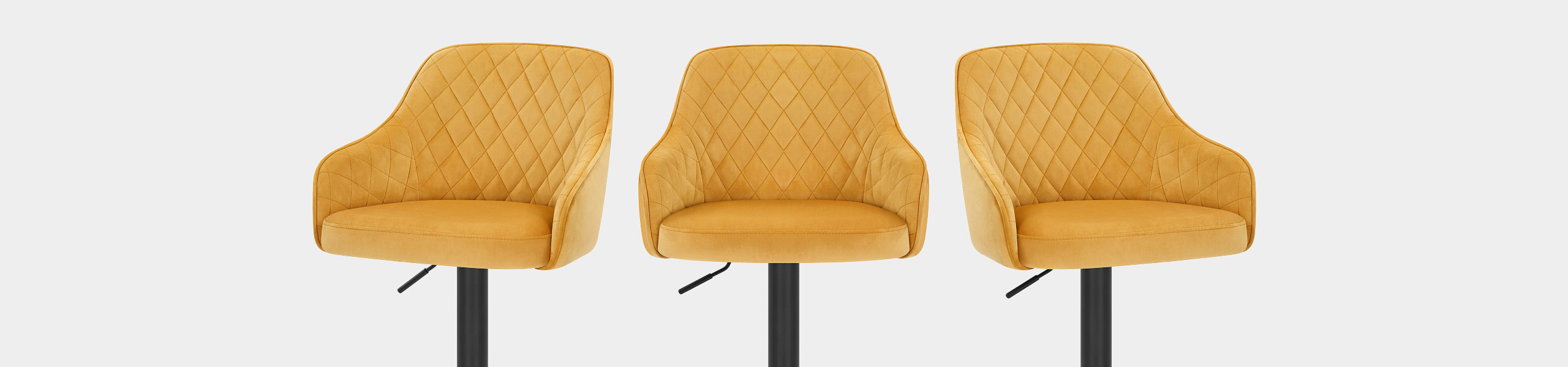 Perth Bar Stool Yellow Velvet Video Banner