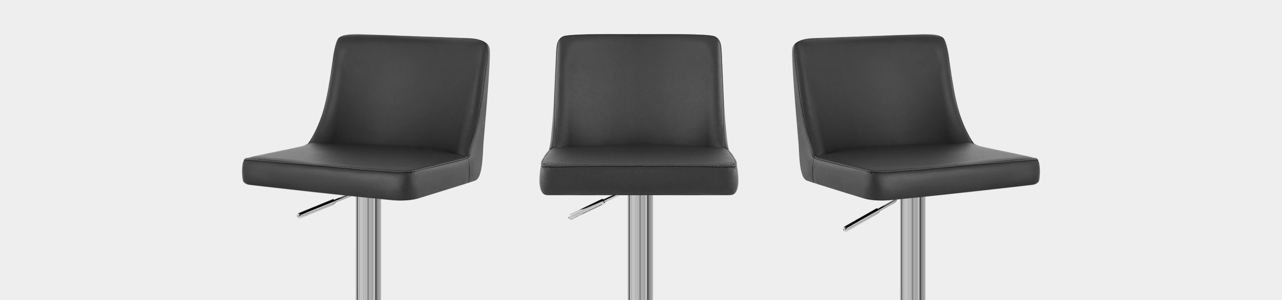 Plaza Chrome Stool Black Video Banner