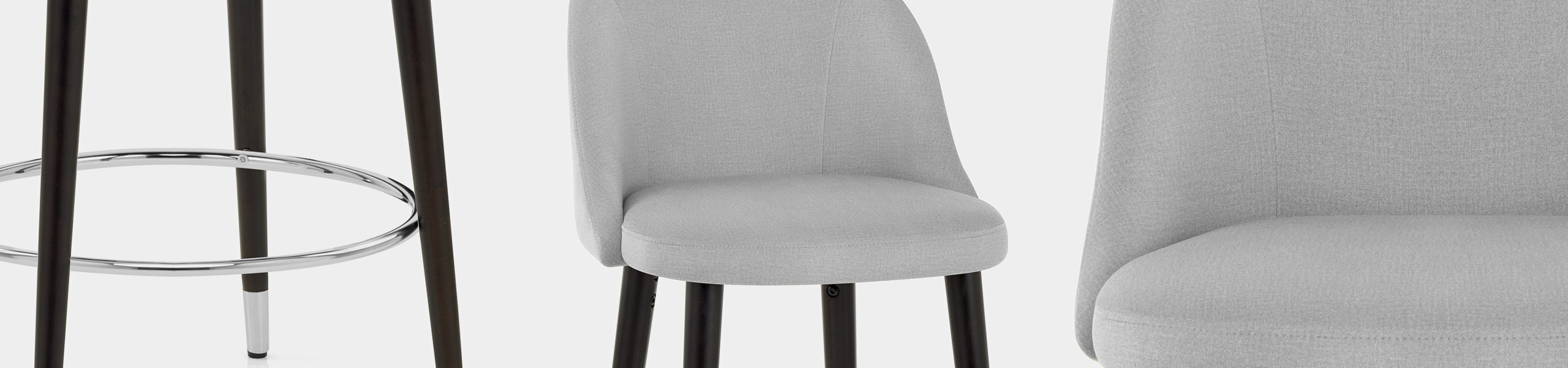 Polo Bar Stool Grey Fabric Video Banner