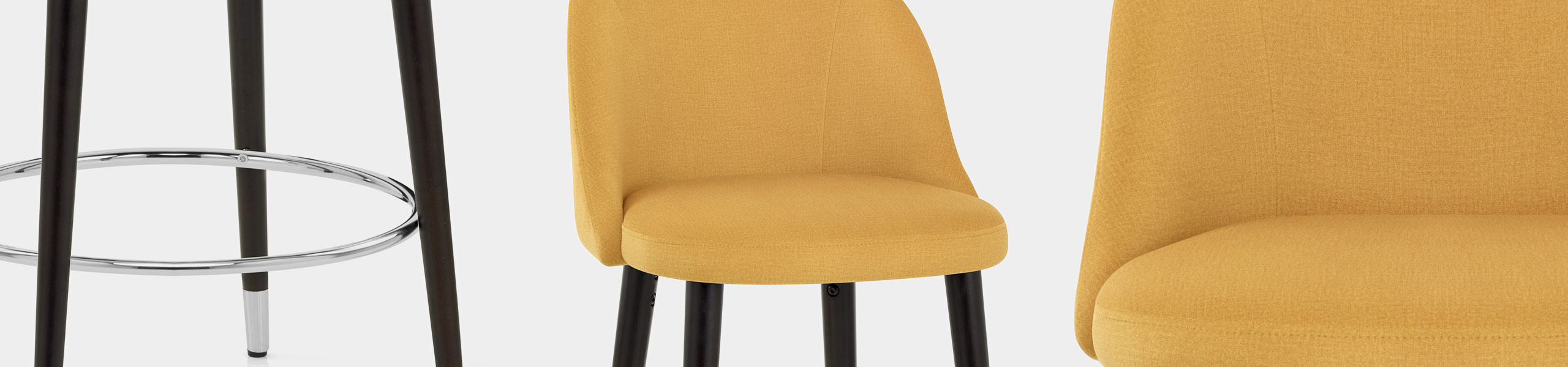 Polo Bar Stool Mustard Fabric Video Banner