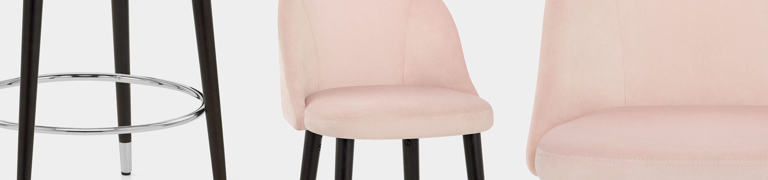 Polo Bar Stool Pink Velvet Video Banner