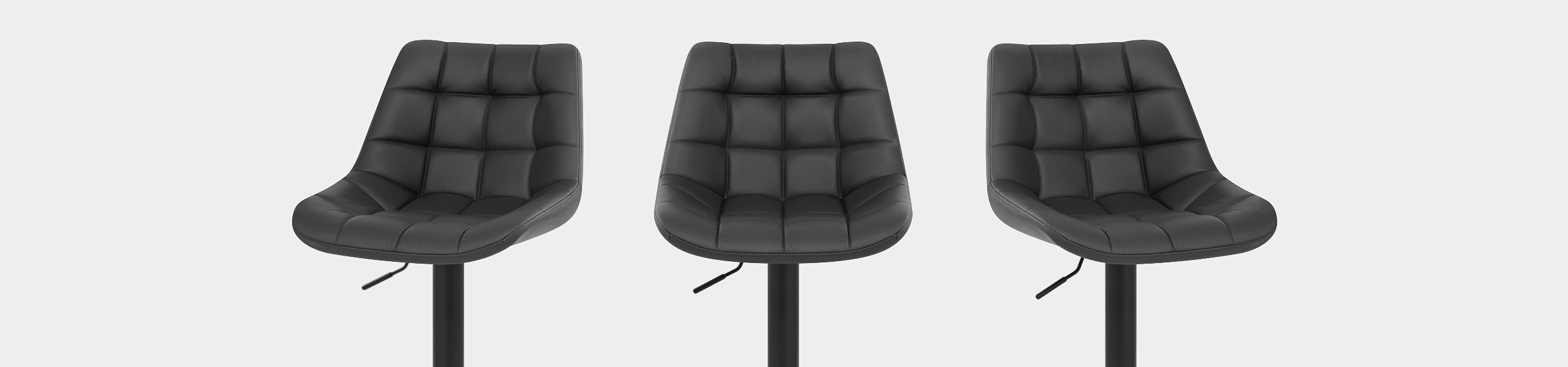 Porto Bar Stool Black Leather Video Banner