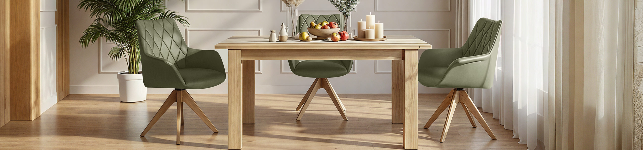 Portobello Oak Chair Green Real Leather Video Banner