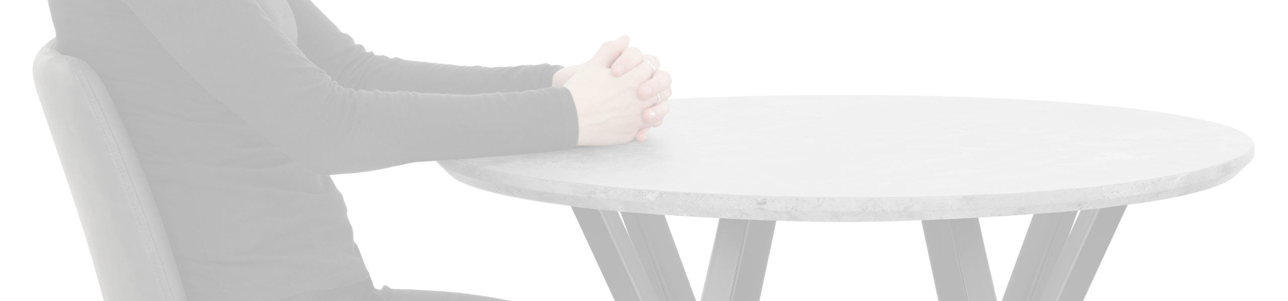 Quest 80cm Dining Table Concrete Review Banner