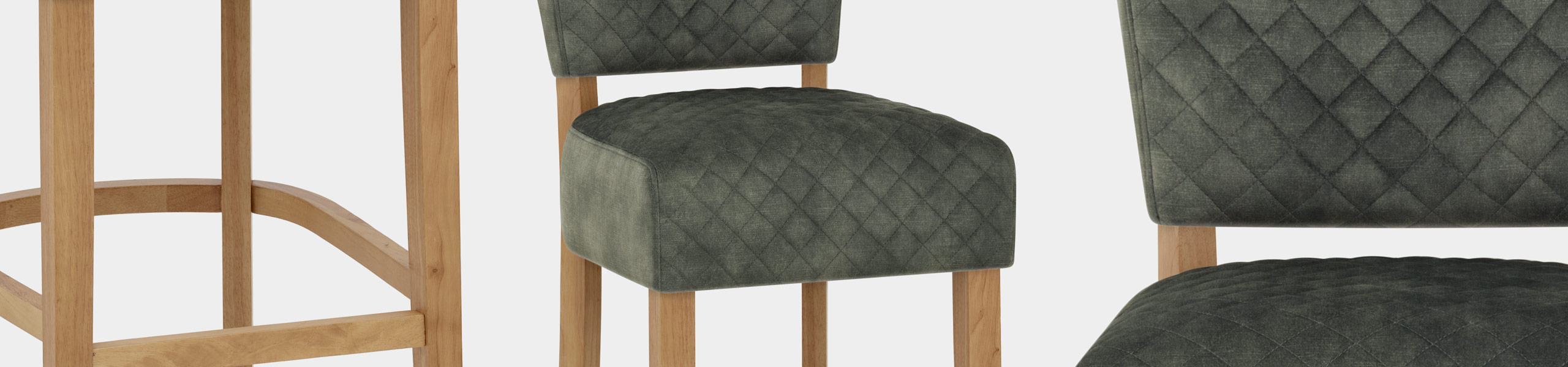 Ramsay Oak Bar Stool Green Velvet Video Banner