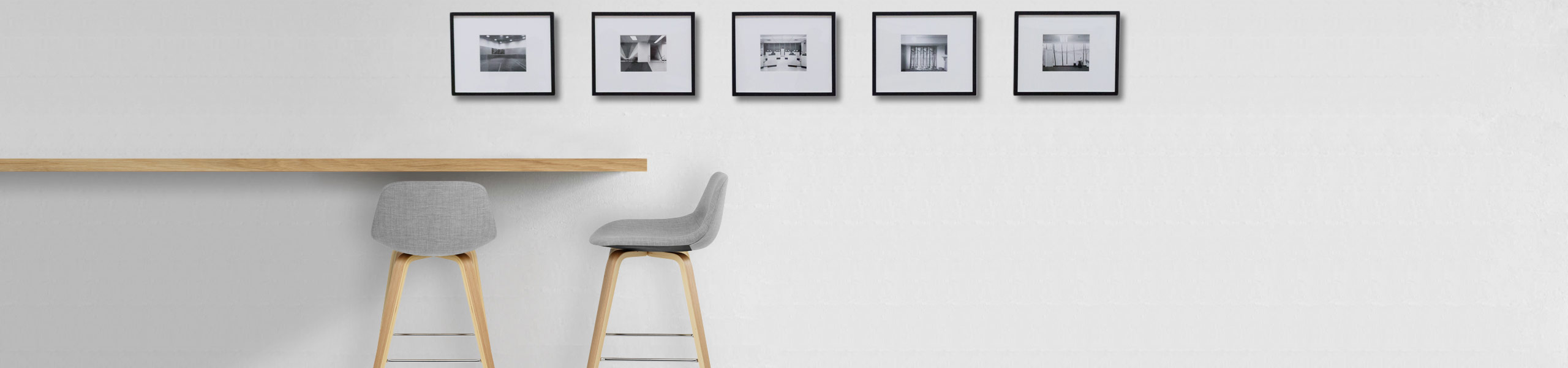 Reef Wooden Stool Grey Fabric Video Banner