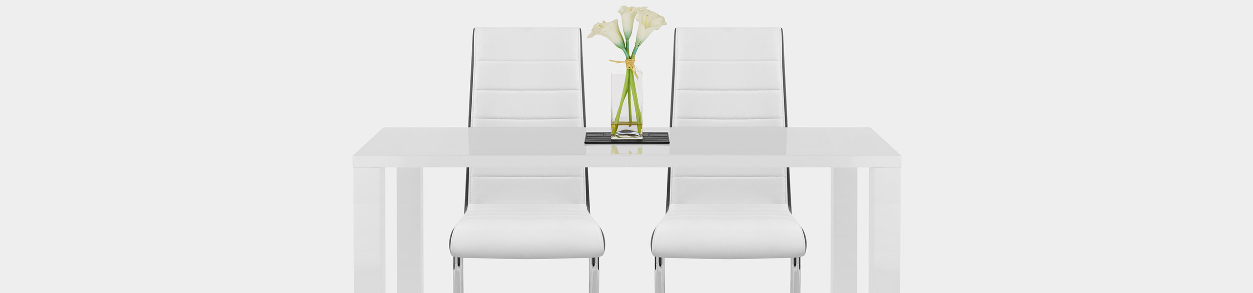 Renoir Dining Chair White & Black Sides Video Banner