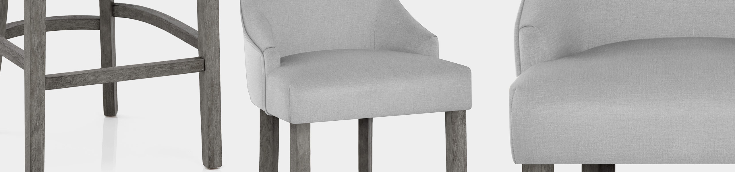 Richmond Grey Oak Stool Grey Fabric Video Banner