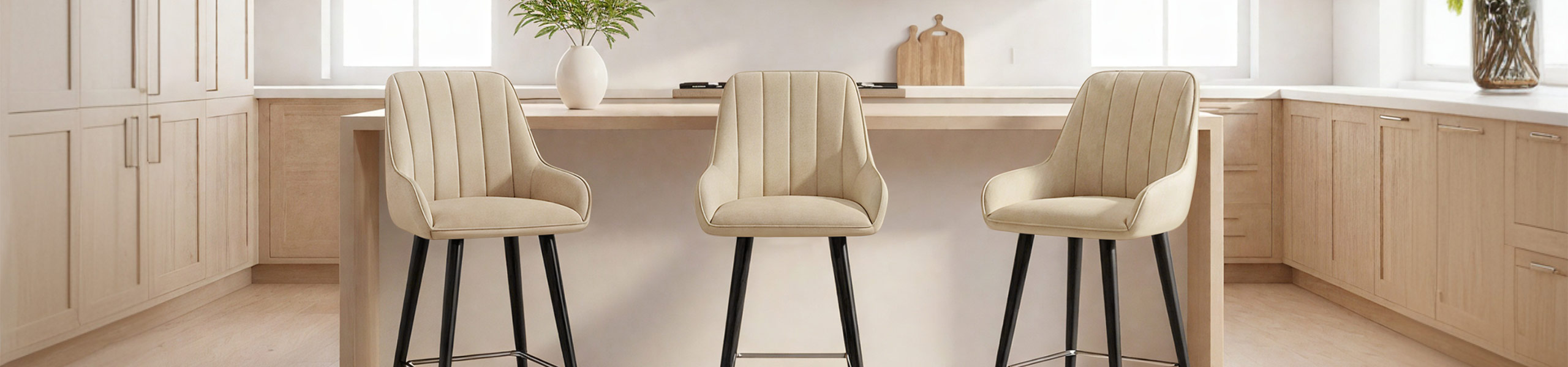 Rosa Bar Stool Beige Video Banner