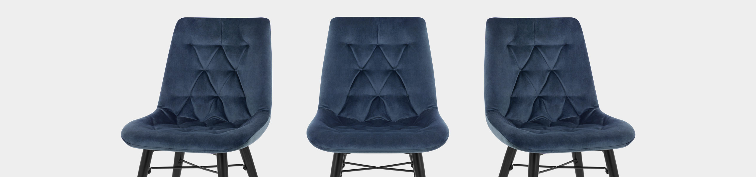 Roxy Dining Chair Blue Velvet Video Banner