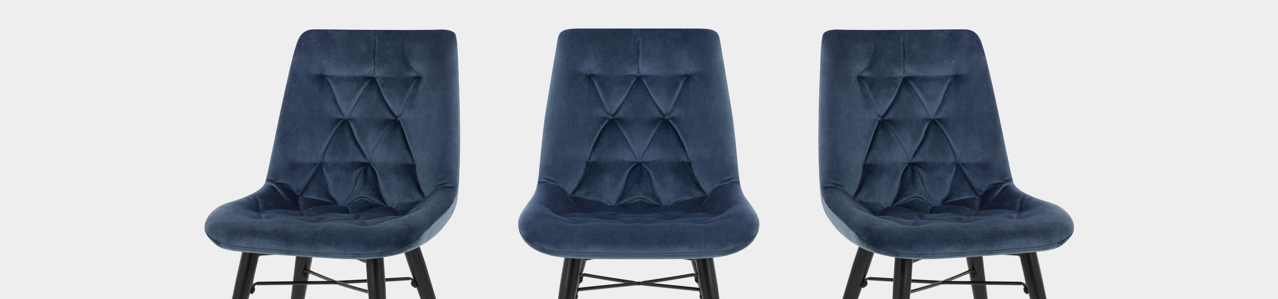 Roxy Dining Chair Blue Velvet Video Banner