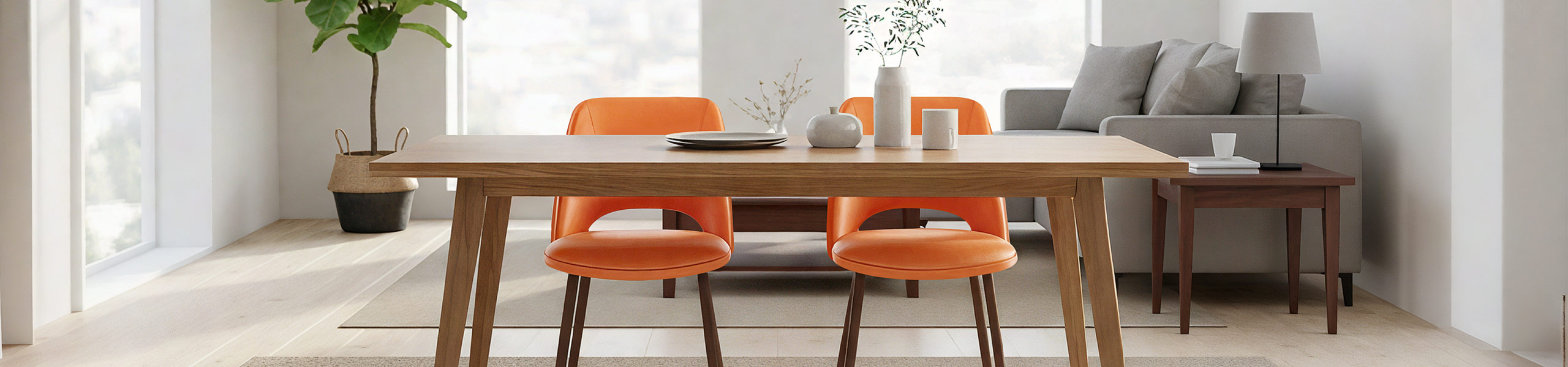 Santo Real Leather Chair Orange Video Banner