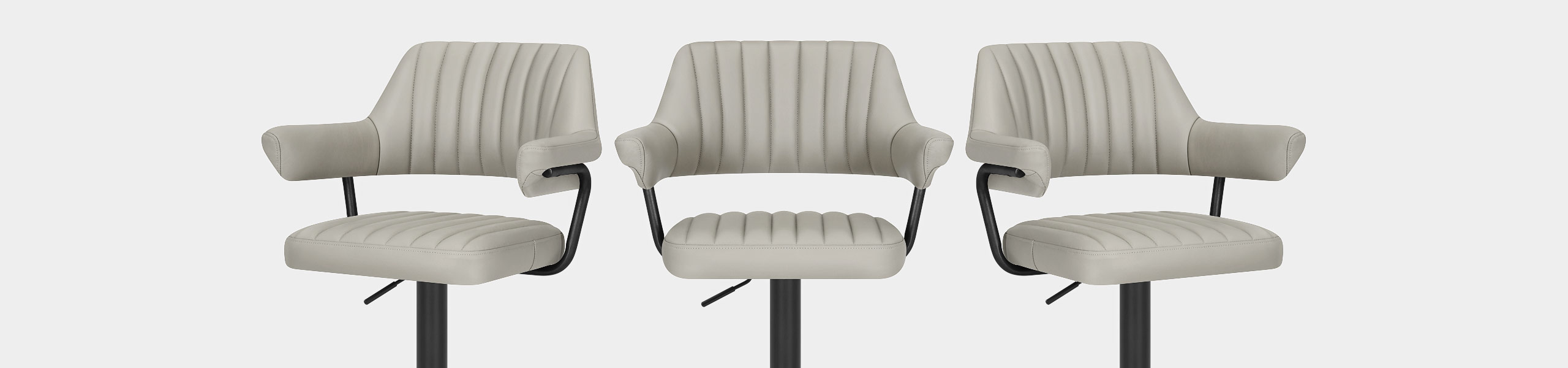 Scout Real Leather Stool Light Grey Video Banner