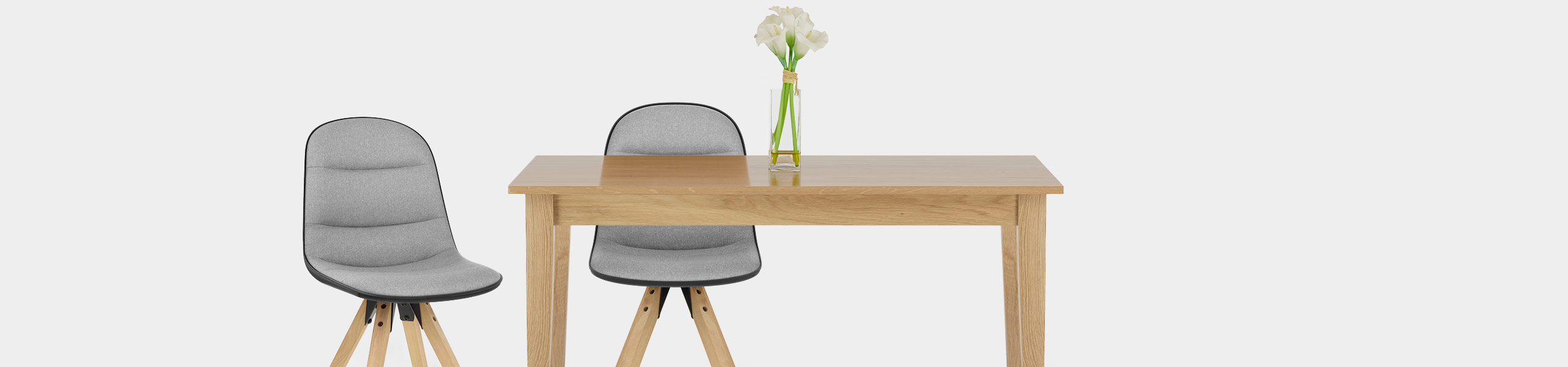 Ski Dining Chair Grey & Black Video Banner