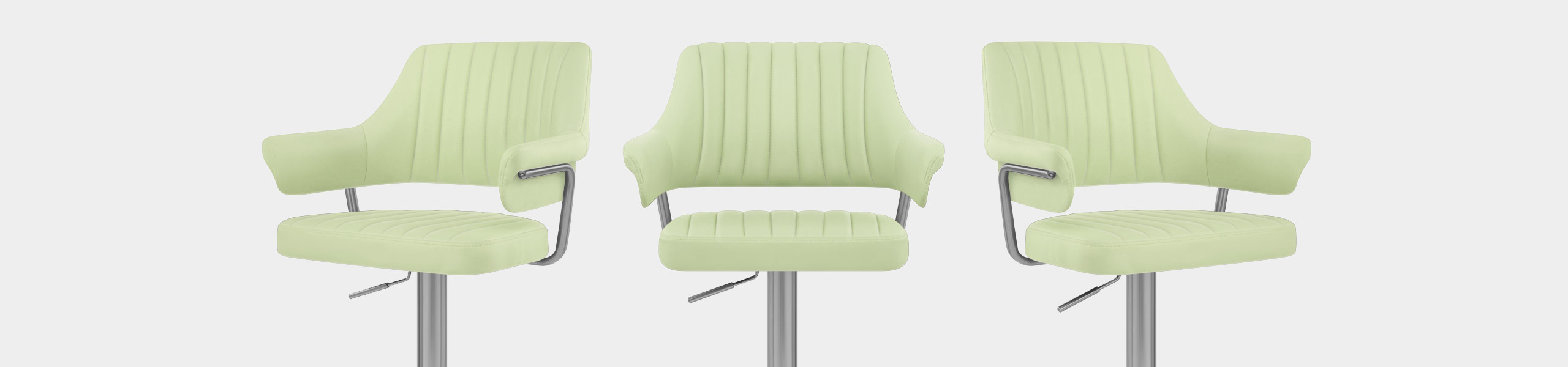 Skyline Brushed Bar Stool Green Video Banner