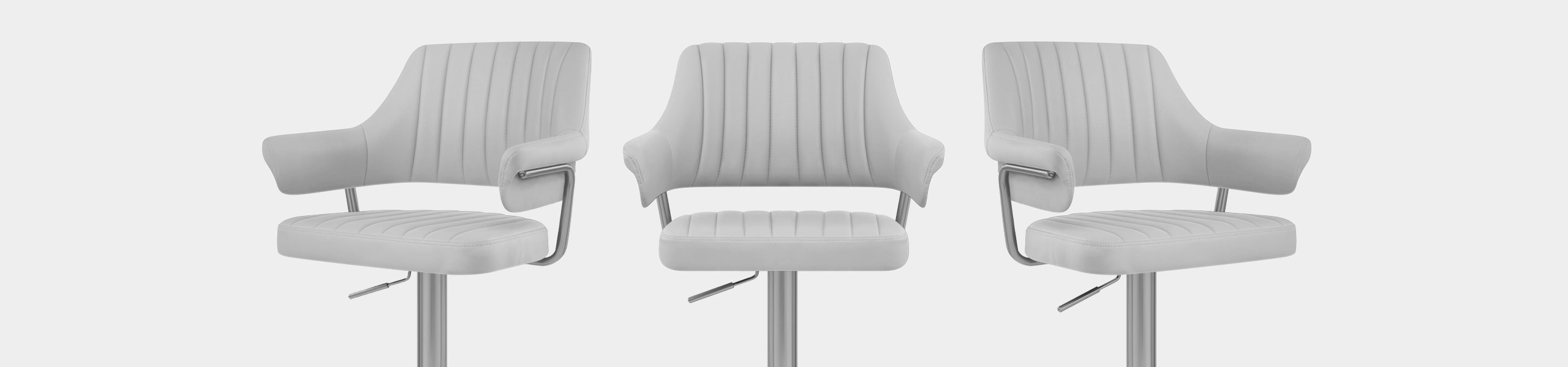 Skyline Brushed Bar Stool Grey Video Banner
