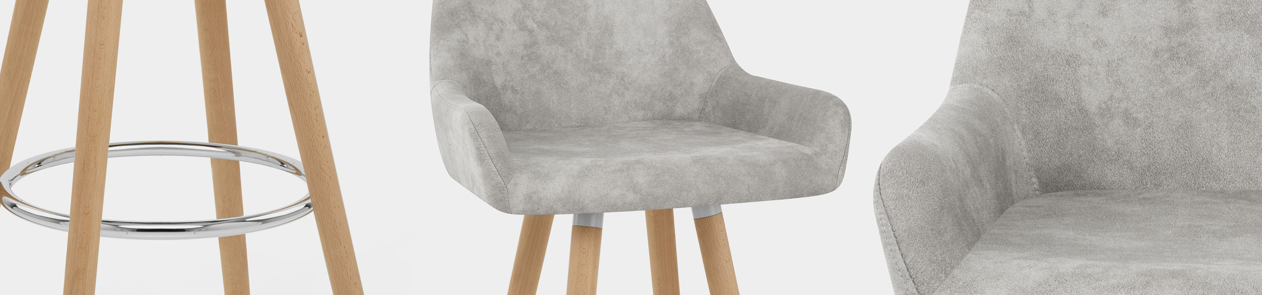 Solo Wooden Stool Antique Grey Video Banner