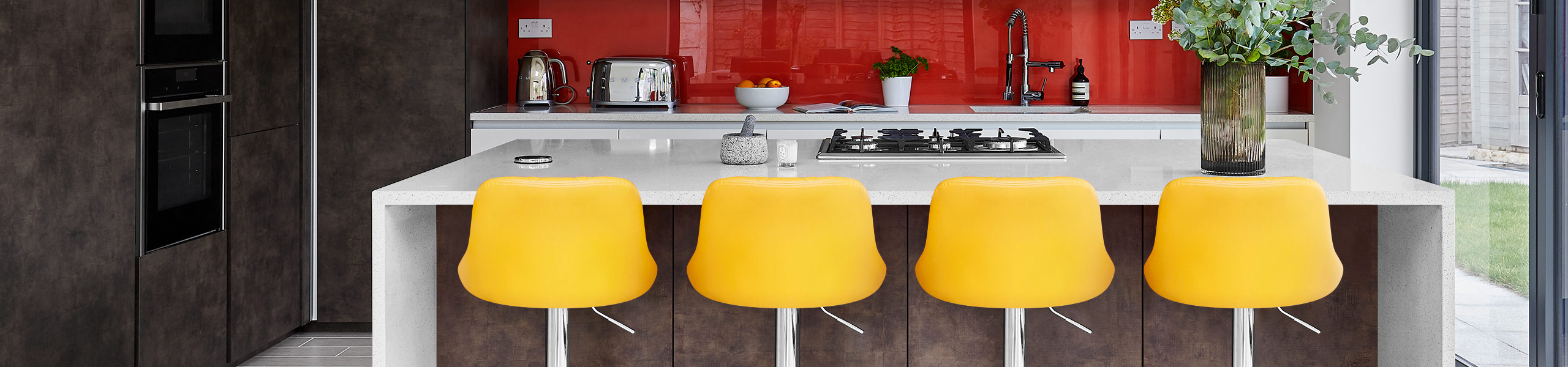 Stitch Bar Stool Yellow Video Banner