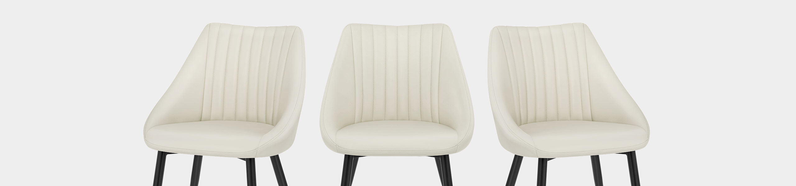 Strata Dining Chair Cream Real Leather Video Banner