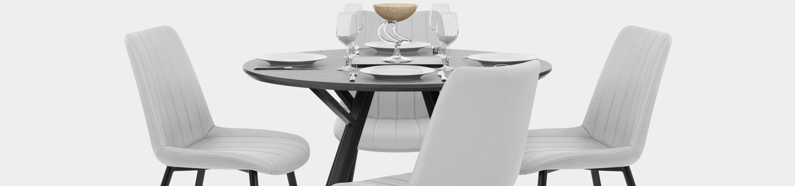 Sussex Dining Set Grey Wood & Light Grey Video Banner