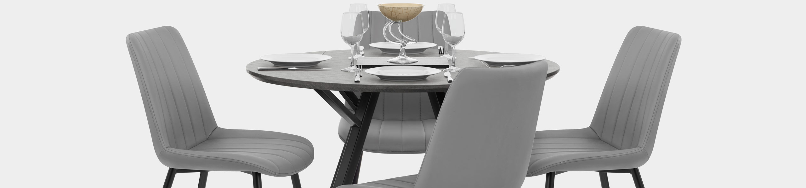 Sussex Dining Set Grey Wood & Mid Grey Video Banner