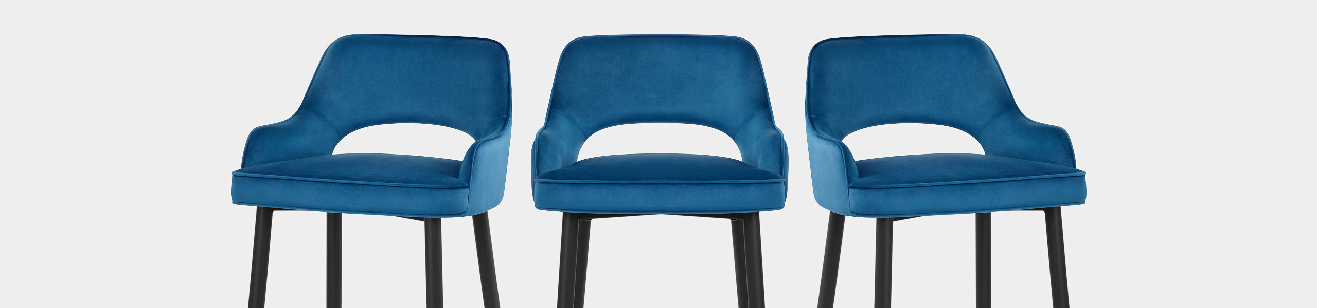 Sutton Bar Stool Blue Velvet Video Banner