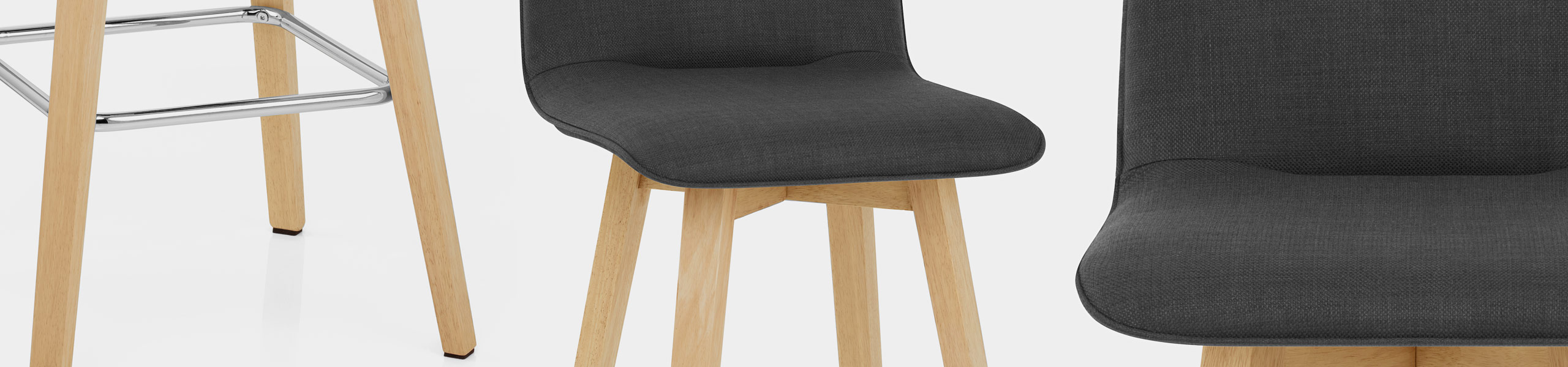 Tide Wooden Stool Black Fabric Video Banner