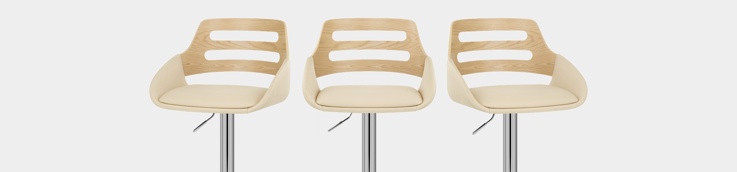 Trio Stool Oak & Cream Video Banner