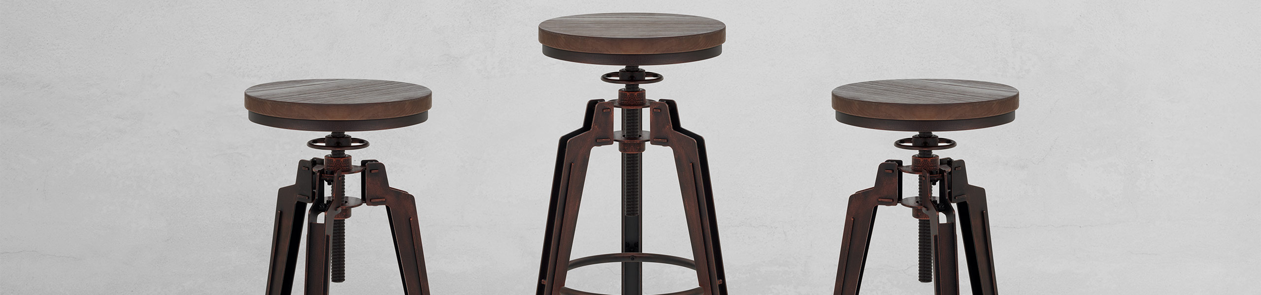 Trio Stool Antique Copper Video Banner