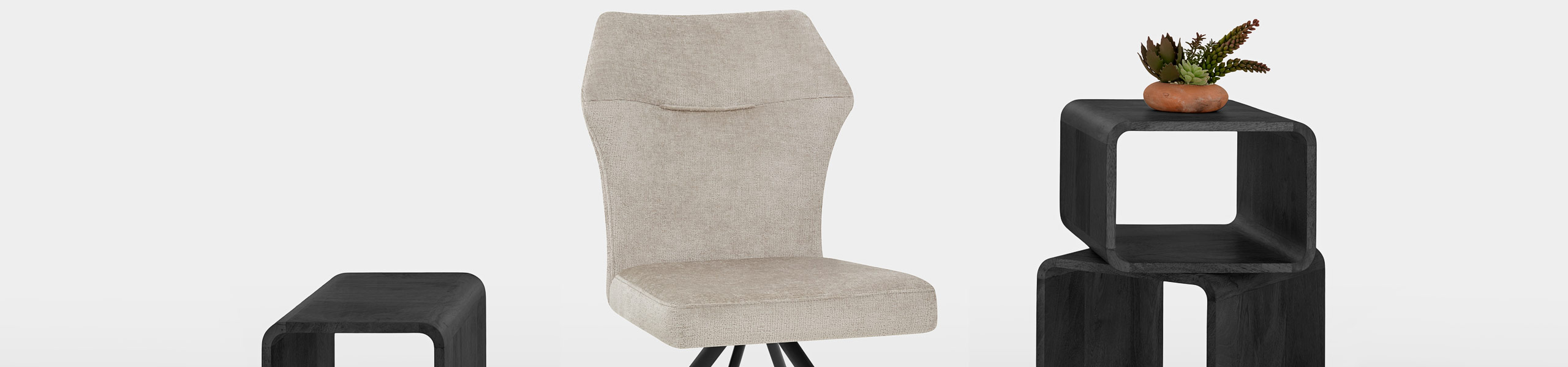 Troy Dining Chair Beige Fabric Video Banner