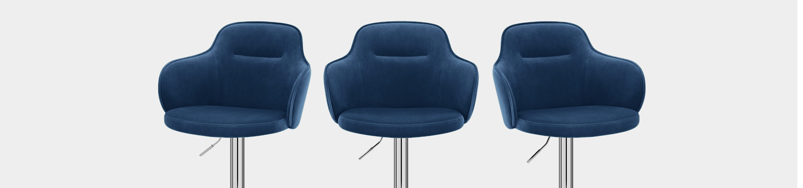 Vista Bar Stool Blue Velvet Video Banner
