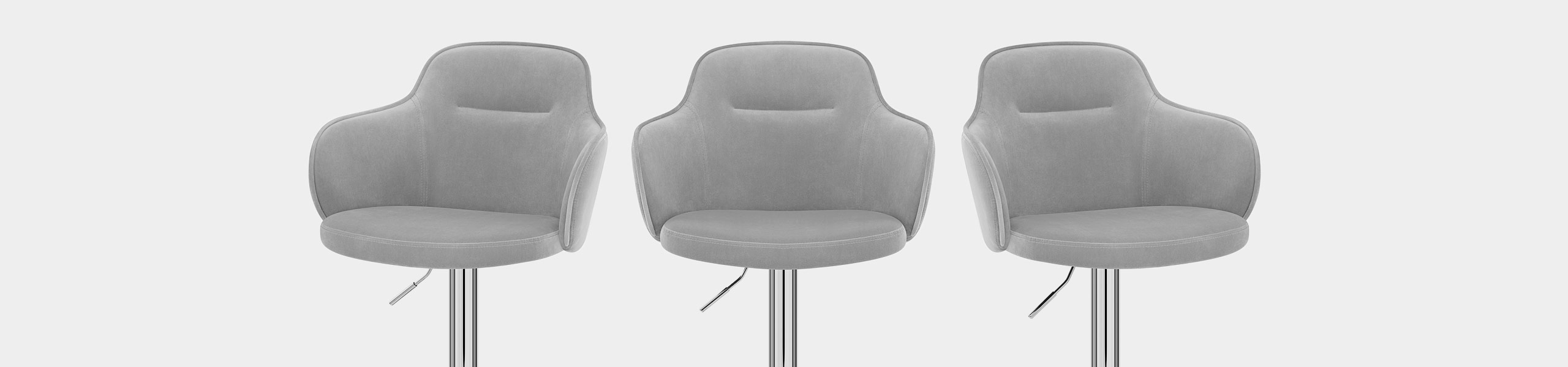 Vista Bar Stool Grey Velvet Video Banner