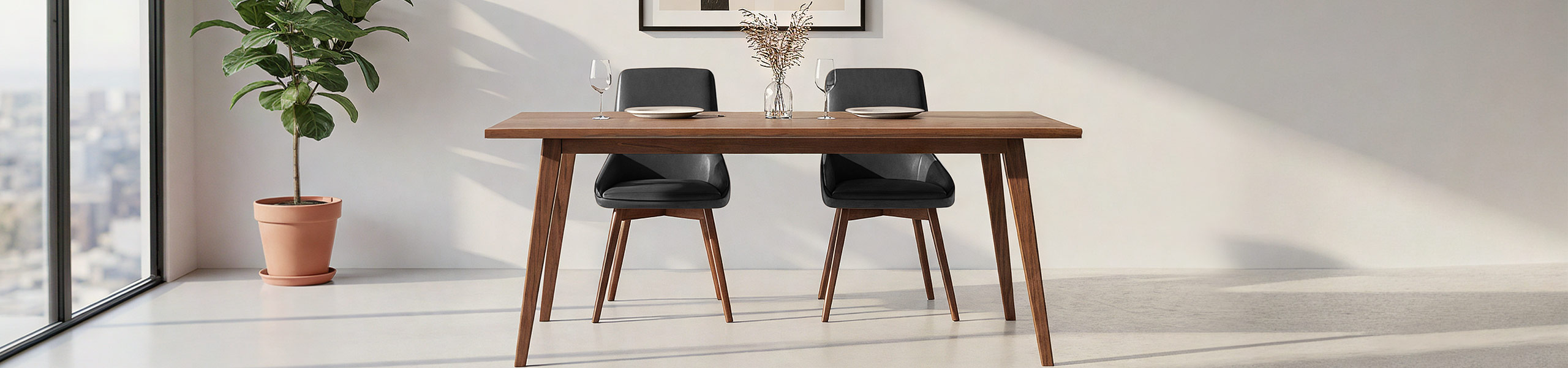 Vito Real Leather Dining Chair Black Video Banner