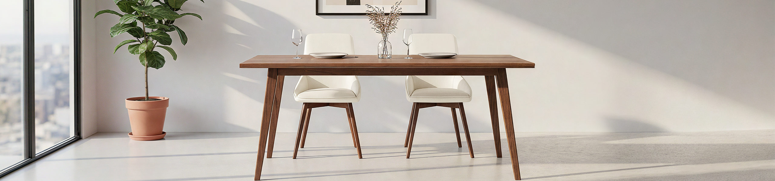 Vito Real Leather Dining Chair Cream Video Banner