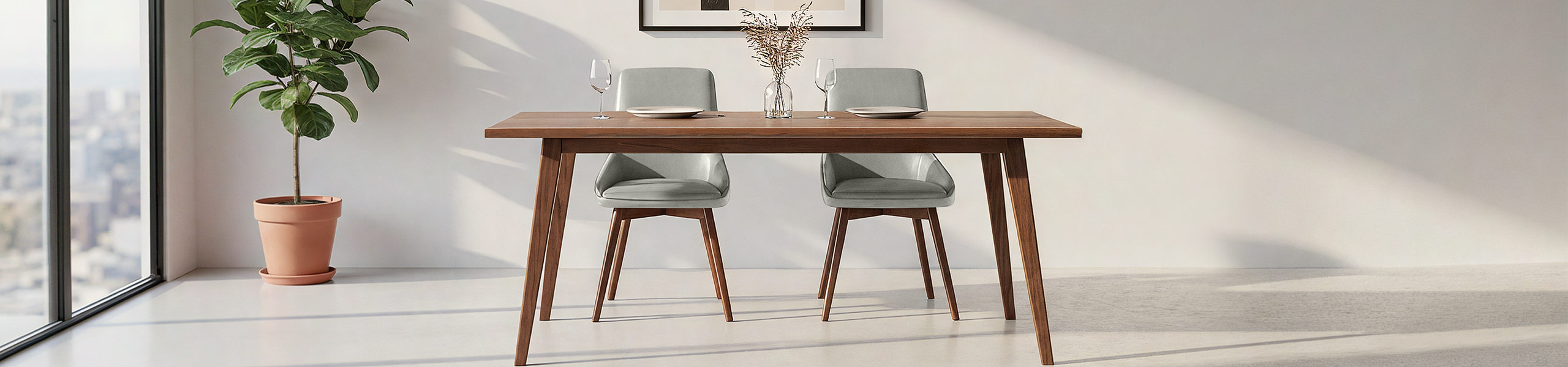 Vito Real Leather Dining Chair Grey Video Banner