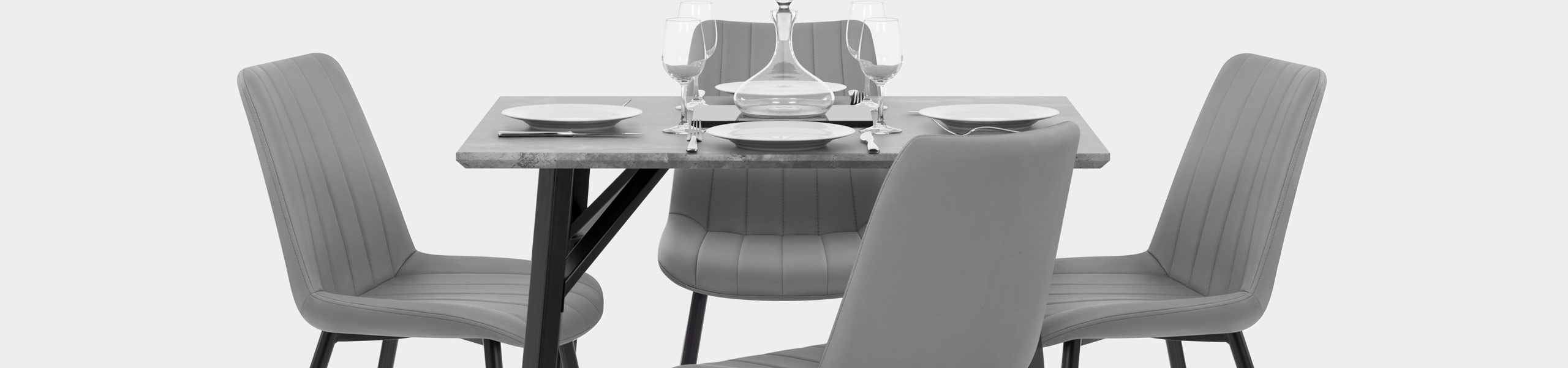 Warwick Dining Set Concrete & Mid Grey Video Banner