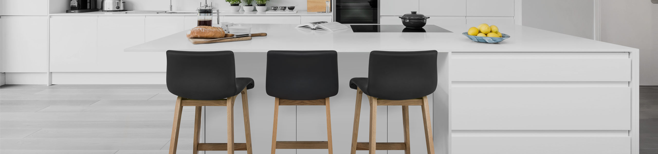 Wave Bar Stool Black - Atlantic Shopping