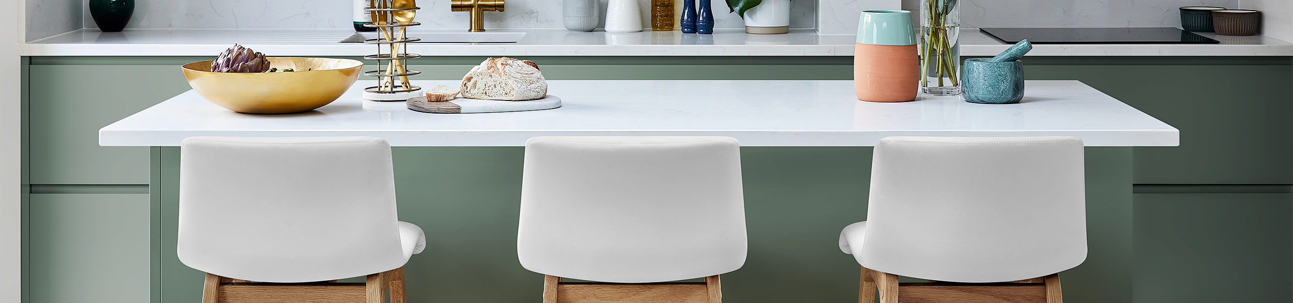 Wave Bar Stool White Video Banner