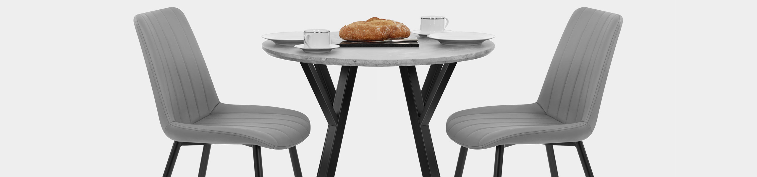 Wessex Dining Set Concrete & Mid Grey Video Banner