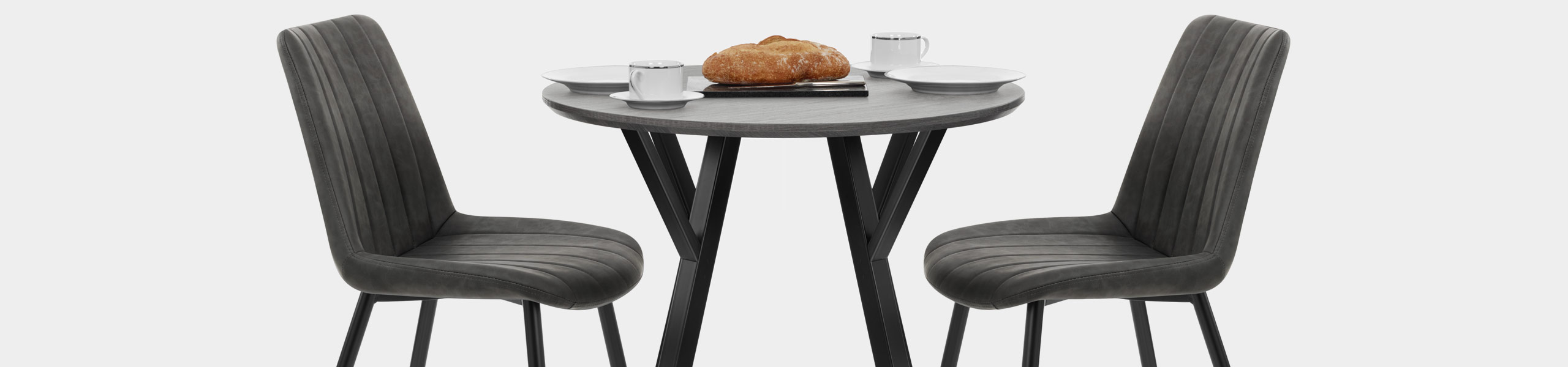 Wessex Dining Set Grey Wood & Charcoal Video Banner