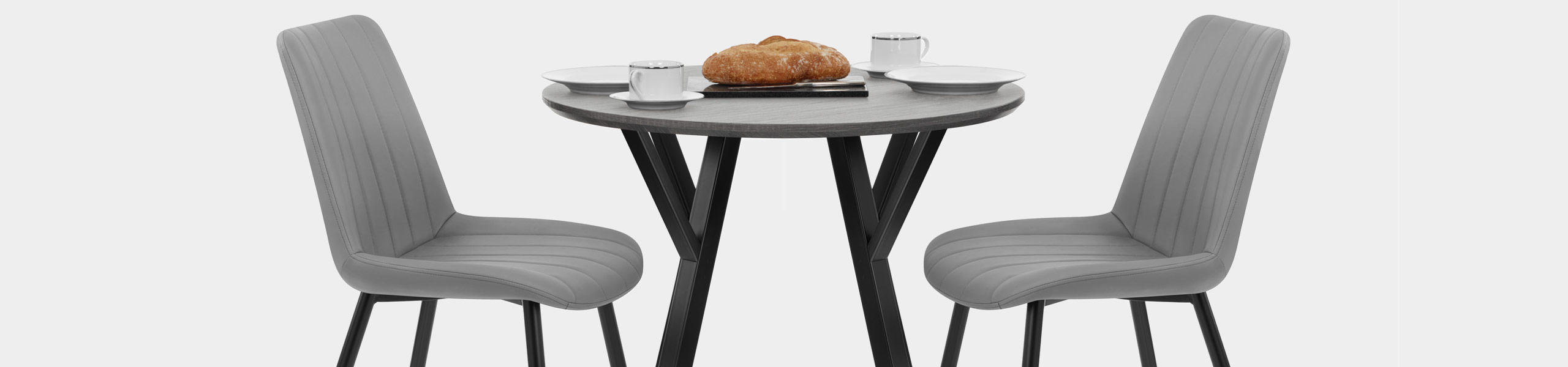 Wessex Dining Set Grey Wood & Mid Grey Video Banner